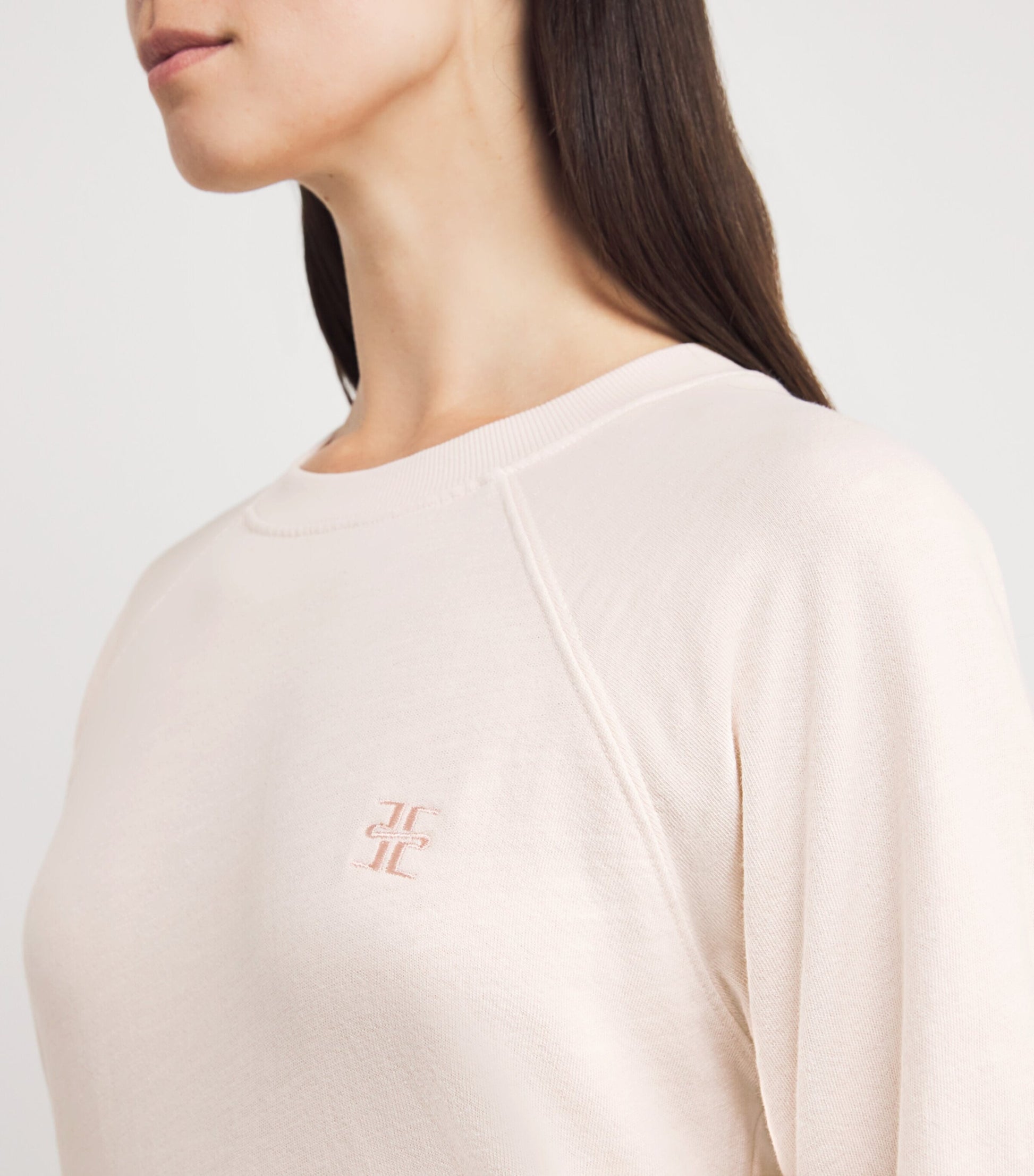 ÉTERNE Pink Cotton-Blend Sonny Sweatshirt