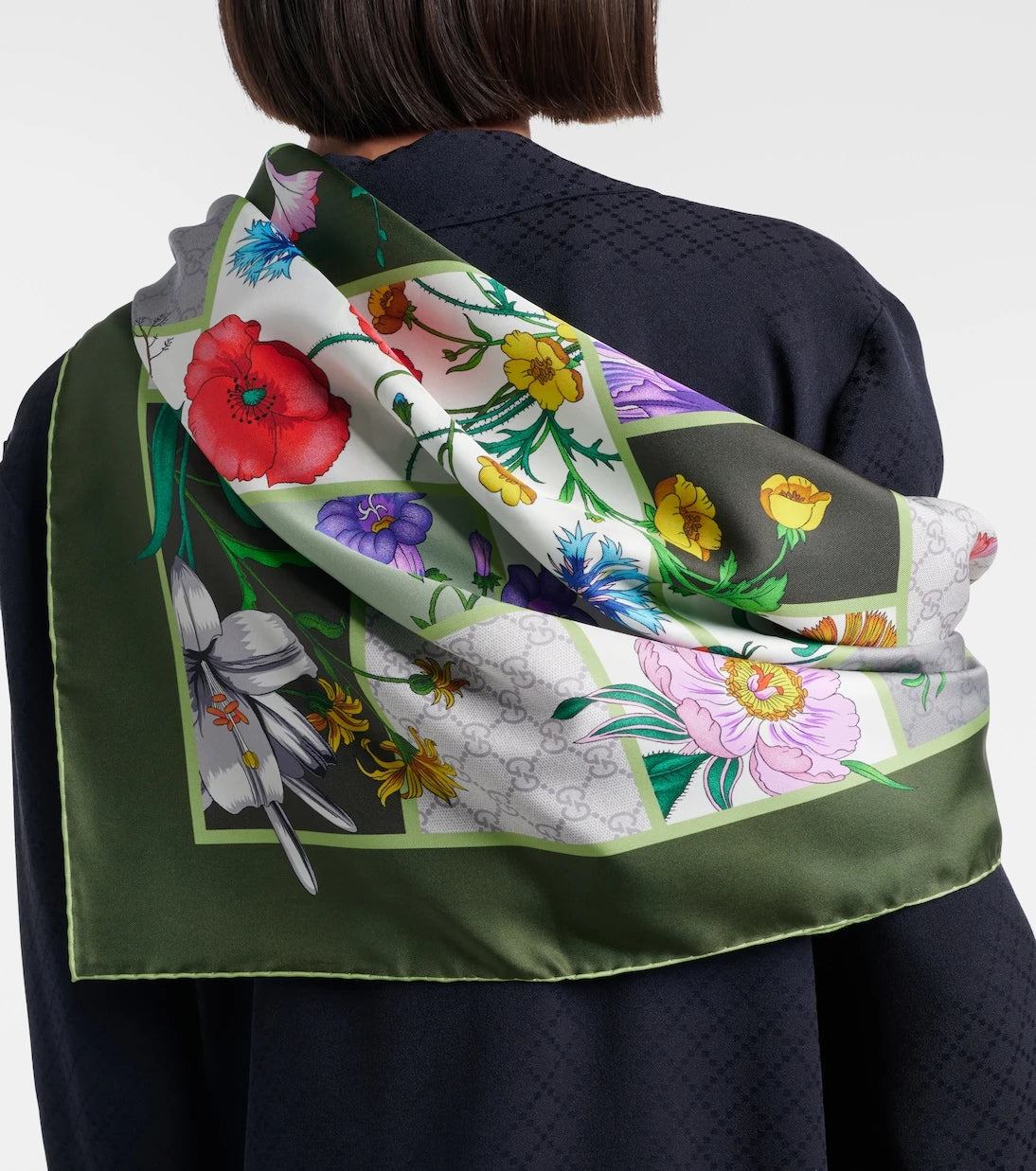 Gucci - Printed silk twill scarf