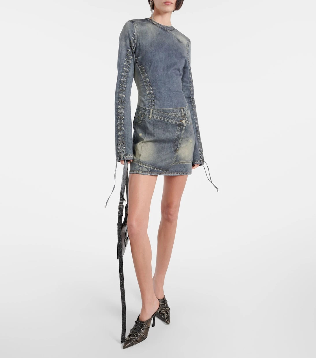 Acne Studios - Printed cotton-blend minidress