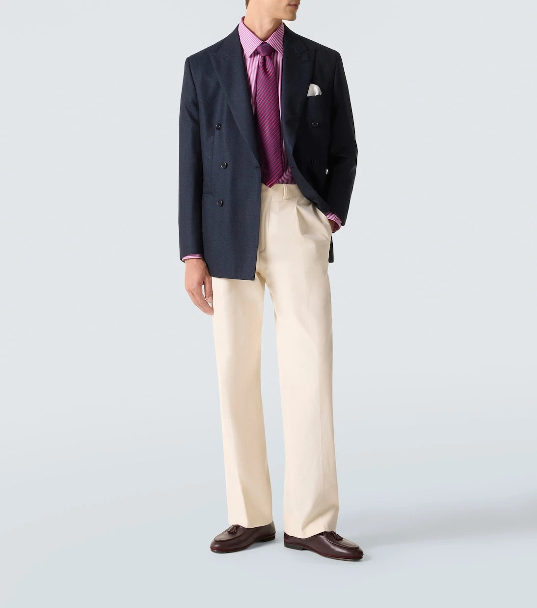 Charvet - Striped cotton poplin shirt