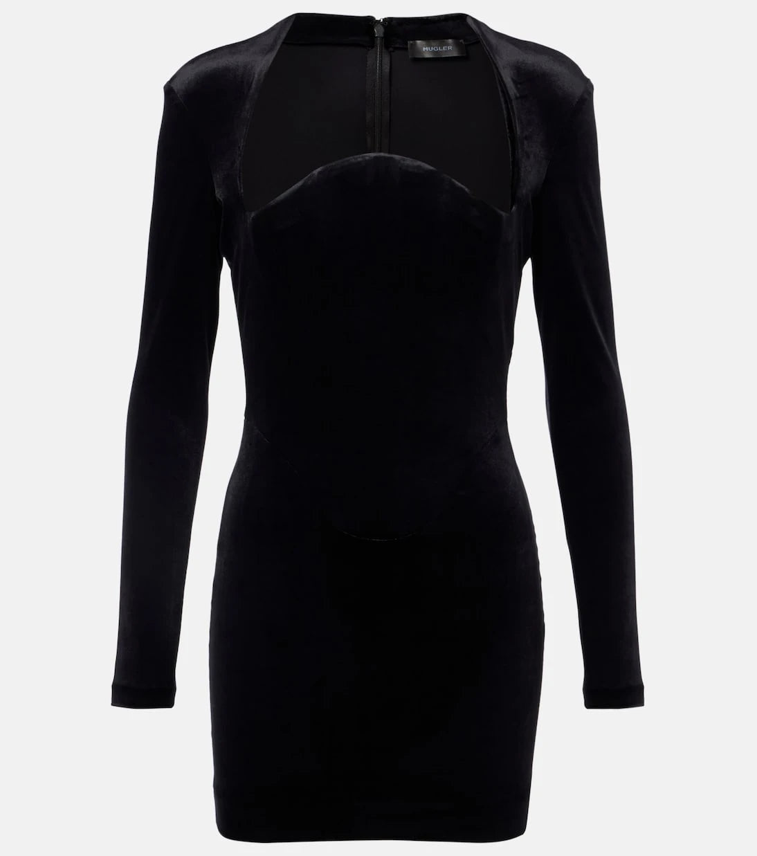 Mugler - Velvet bustier dress