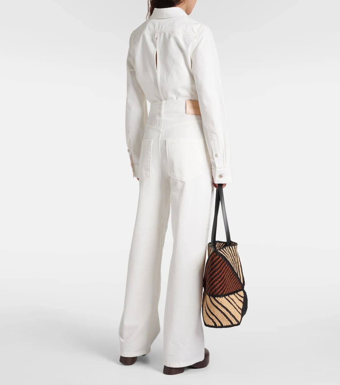 Loewe - Anagram wide-leg jeans