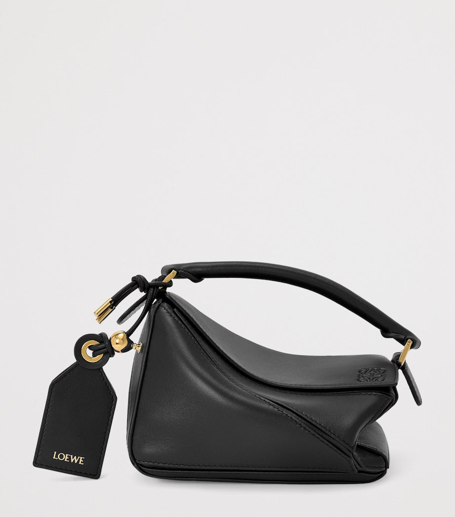 LOEWE Black x Paula's Ibiza Mini Lambskin Puzzle Top-Handle Bag