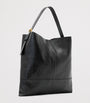 Black Leather Asha Eel Shoulder Bag