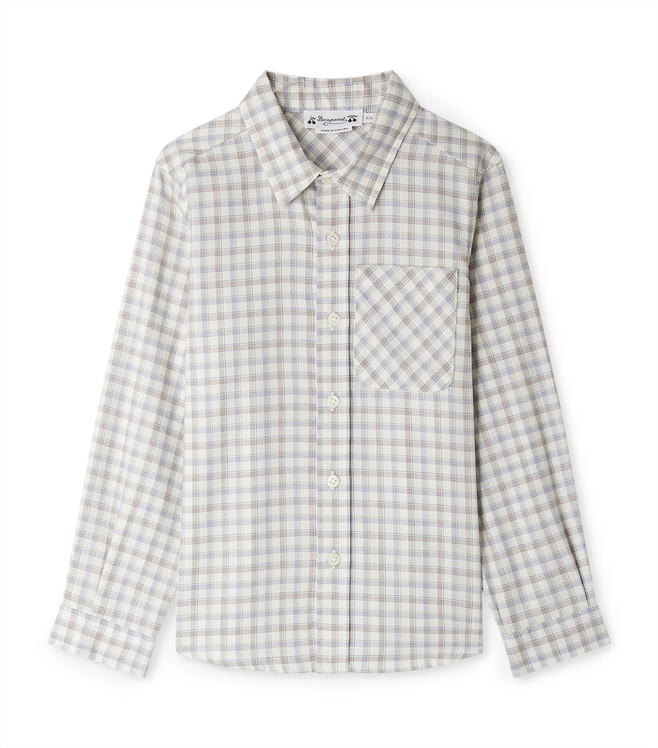Cotton Check Shirt (4-14 Years)