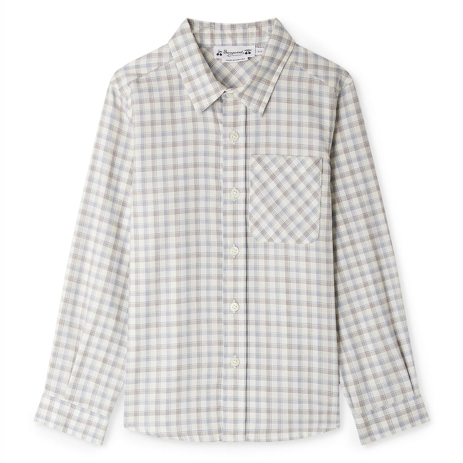 Cotton Check Shirt (4-14 Years)