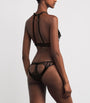 Coco De Mer Black Velvet-Lace Kiana Briefs