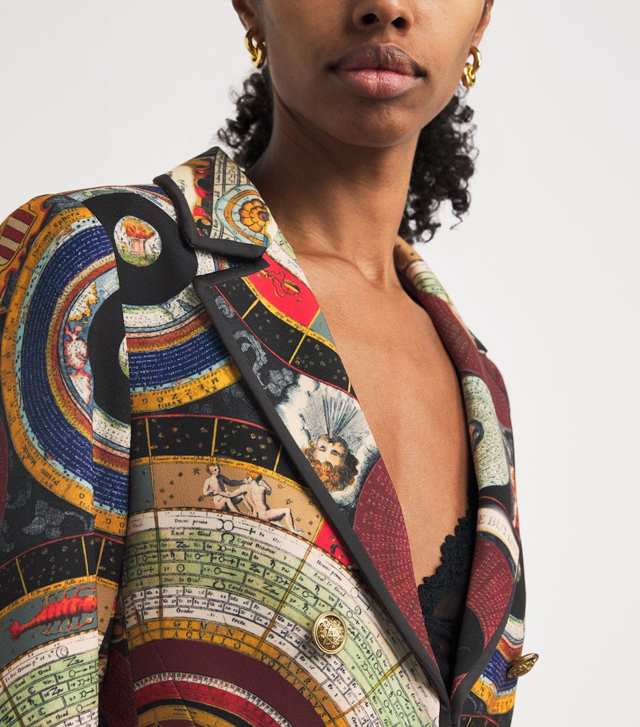 Alice+Olivia Multi Satin Mya Blazer