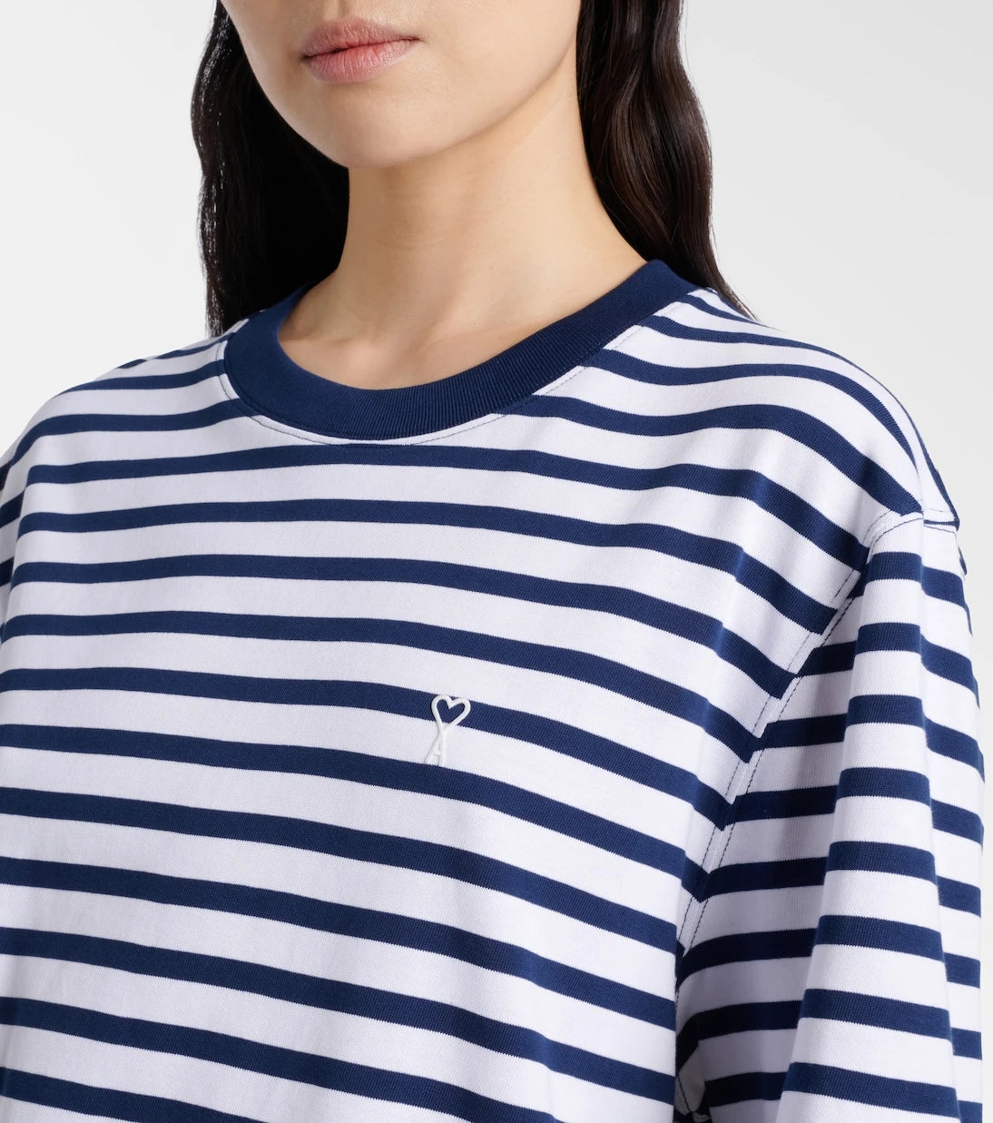 Ami Paris - Striped cotton jersey T-shirt