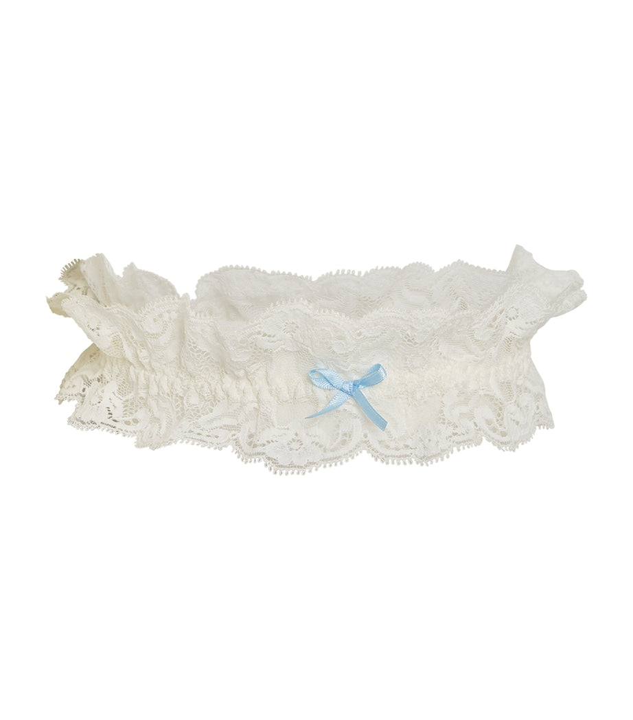 White Kiss of Love Garter