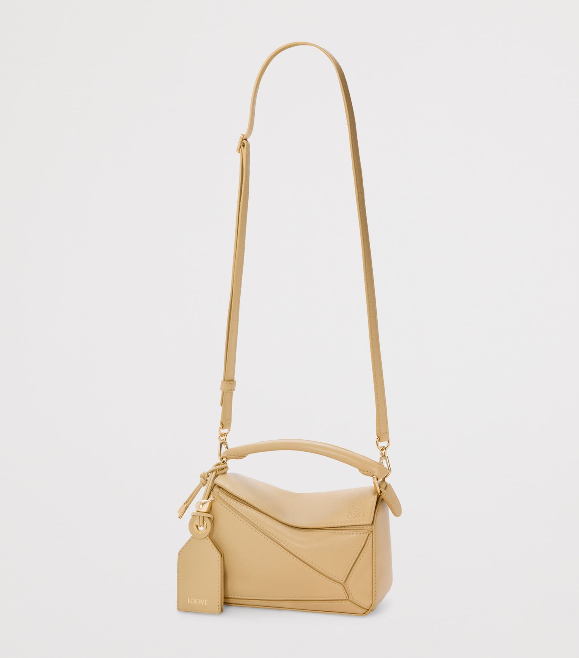 Mini Leather Featherlight Puzzle Top-Handle Bag