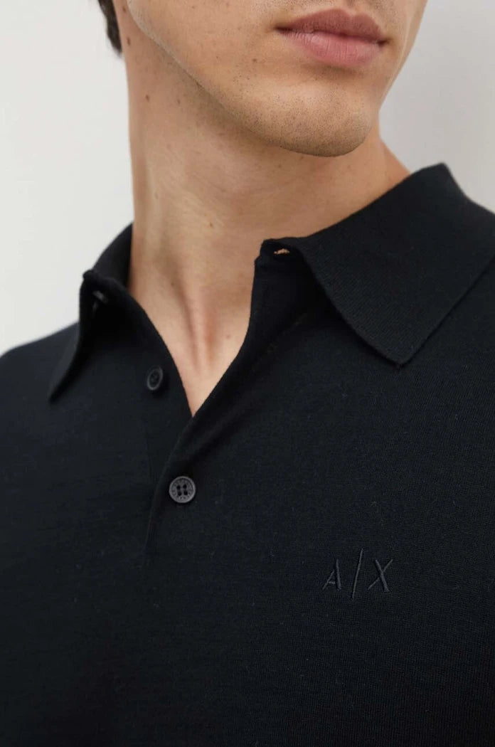 Armani Exchange Yakalı Pamuklu Tişört