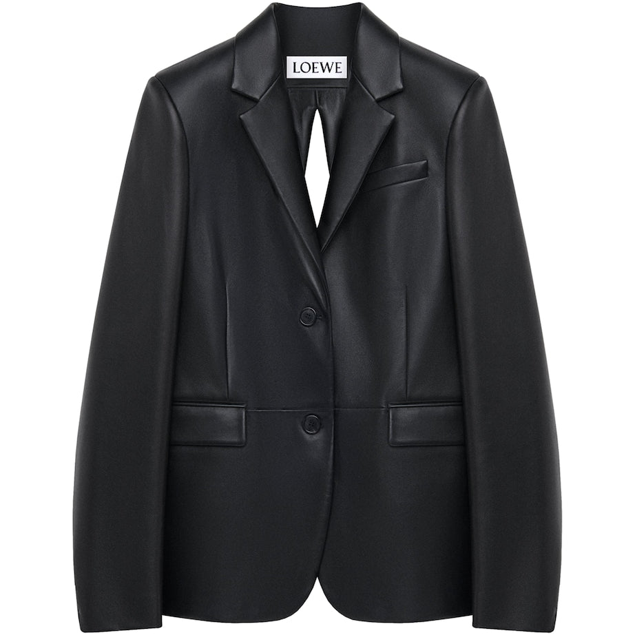 LOEWE Black Lambskin Split-Back Blazer