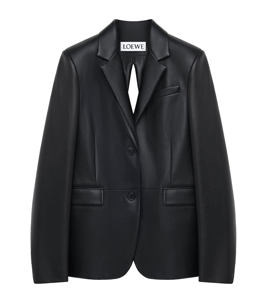 LOEWE Black Lambskin Split-Back Blazer