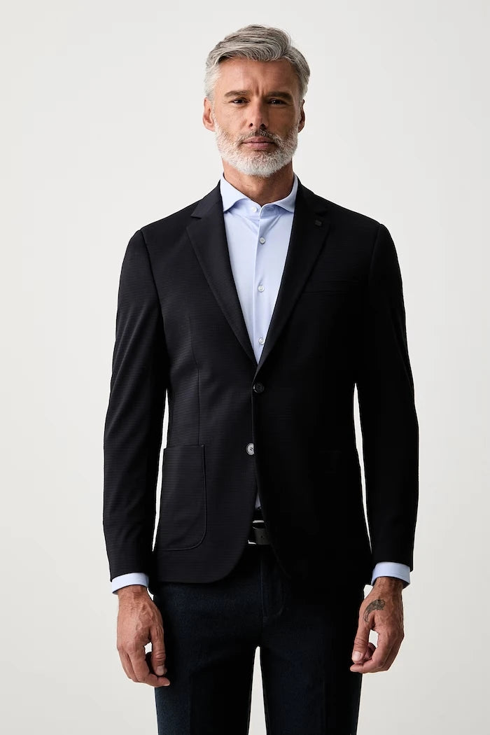 Karl Lagerfeld tek düğmeli erkek viskon ceket