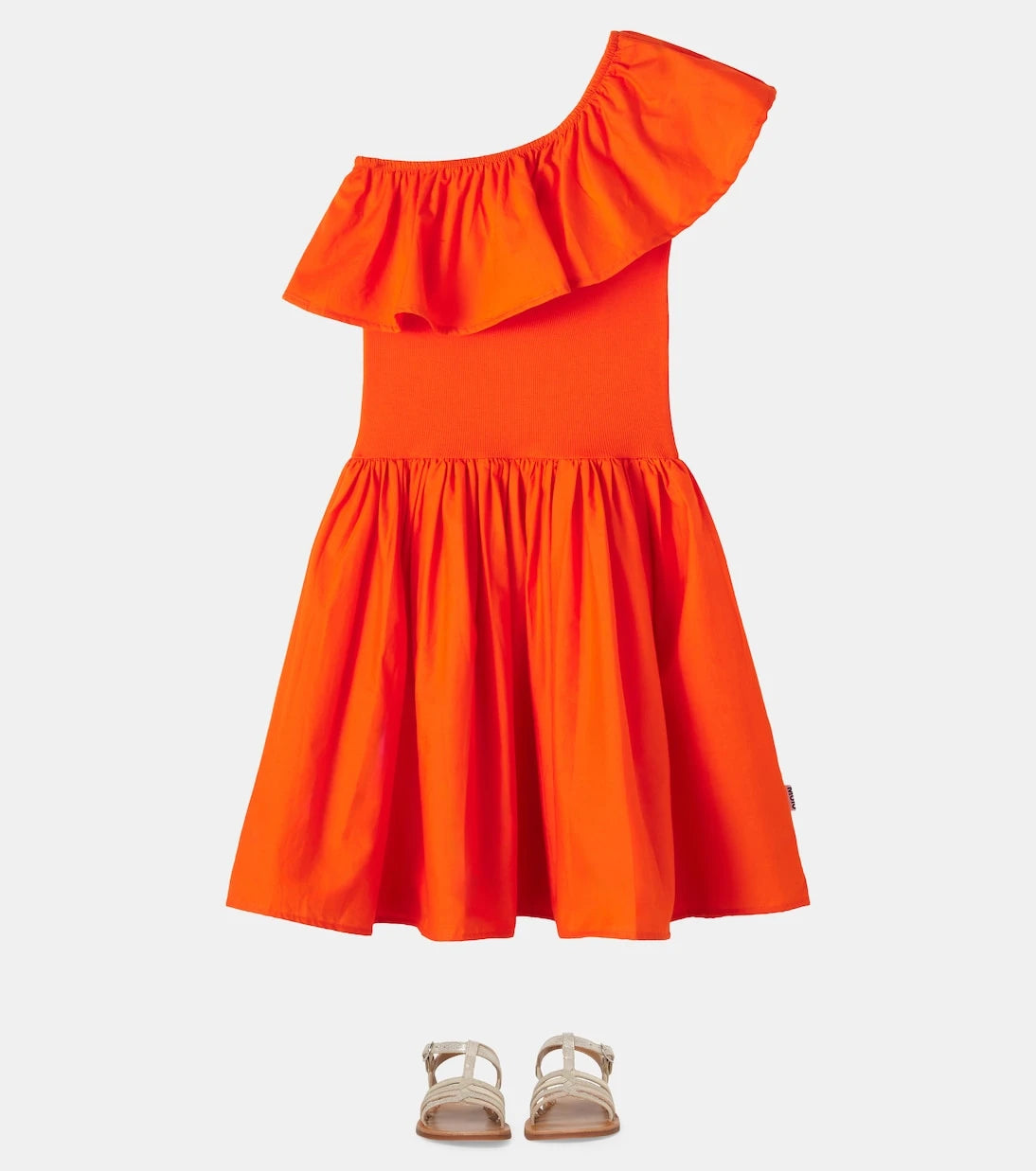 Molo - Chloey one-shoulder cotton-blend dress