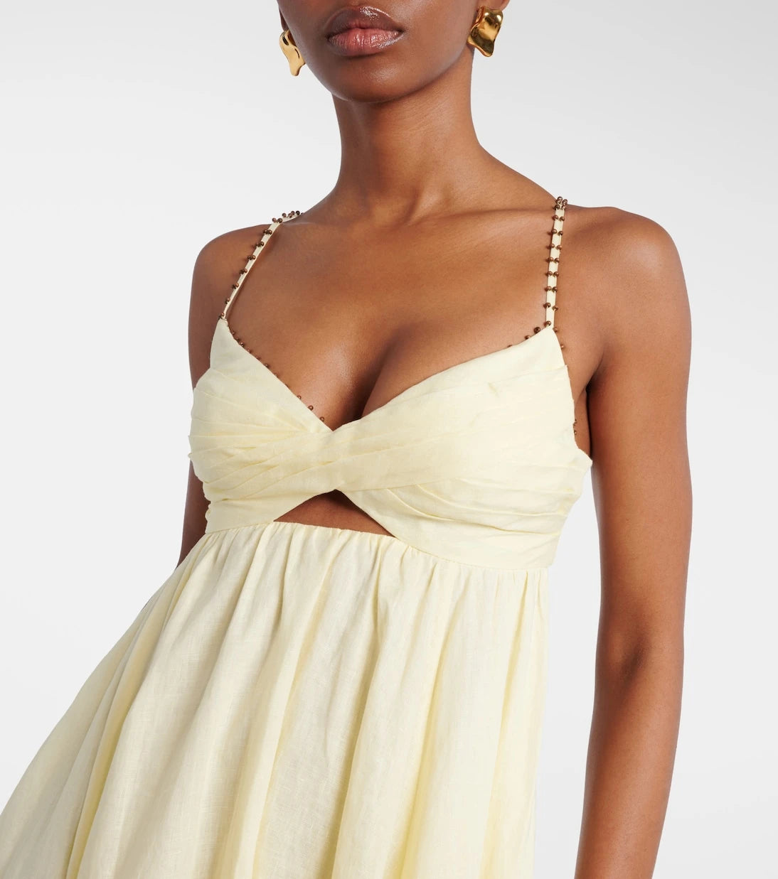 Zimmermann - Rhiannon embellished linen midi dress