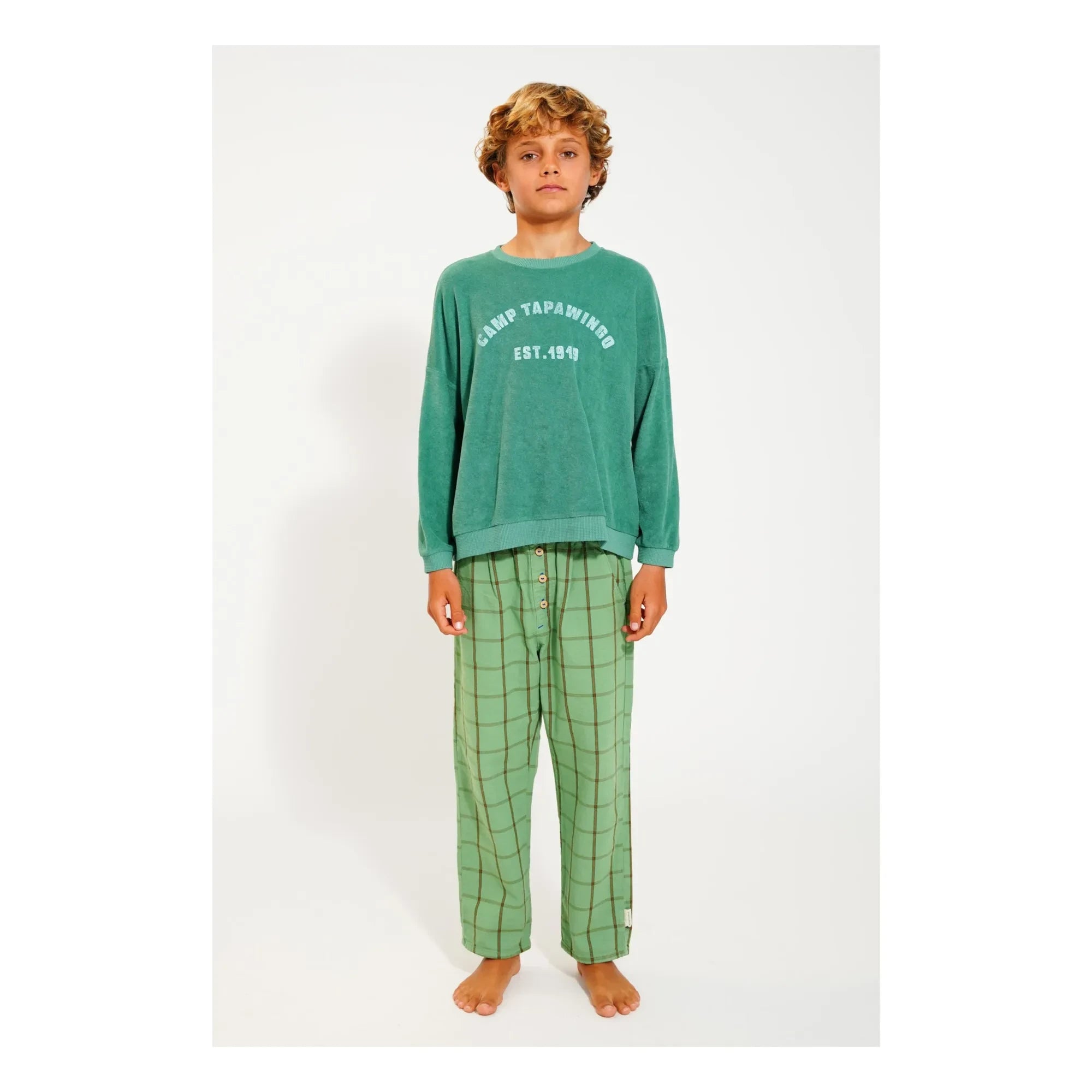 Piupiuchick - Carreaux Pants  | Green