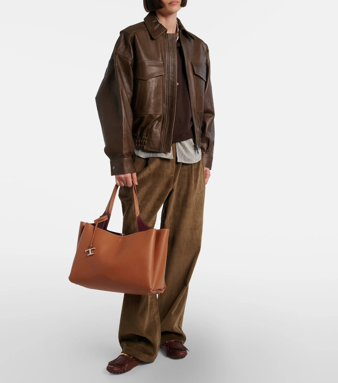 Tod's - Medium leather tote bag