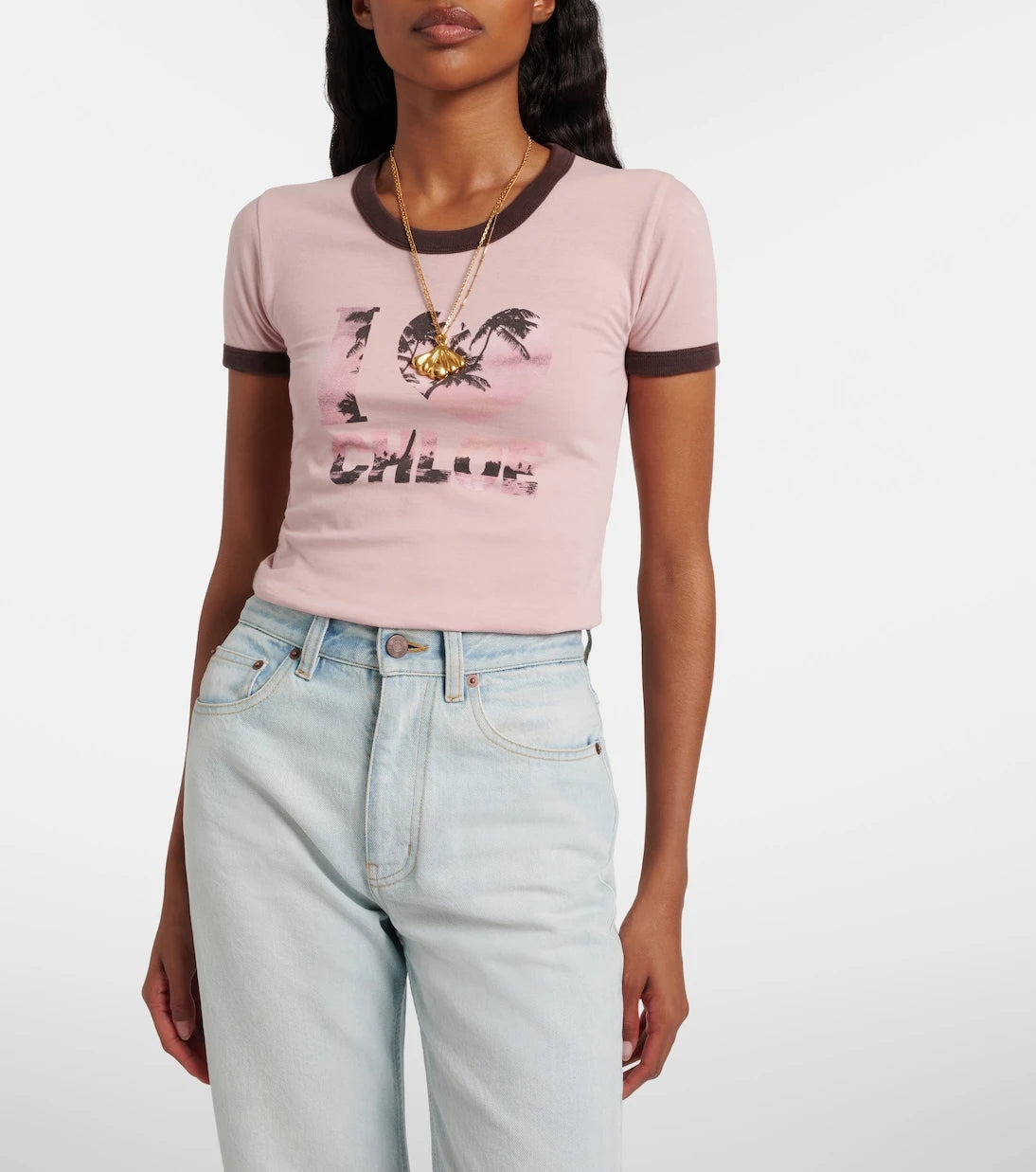 Chloé - Printed cotton T-shirt