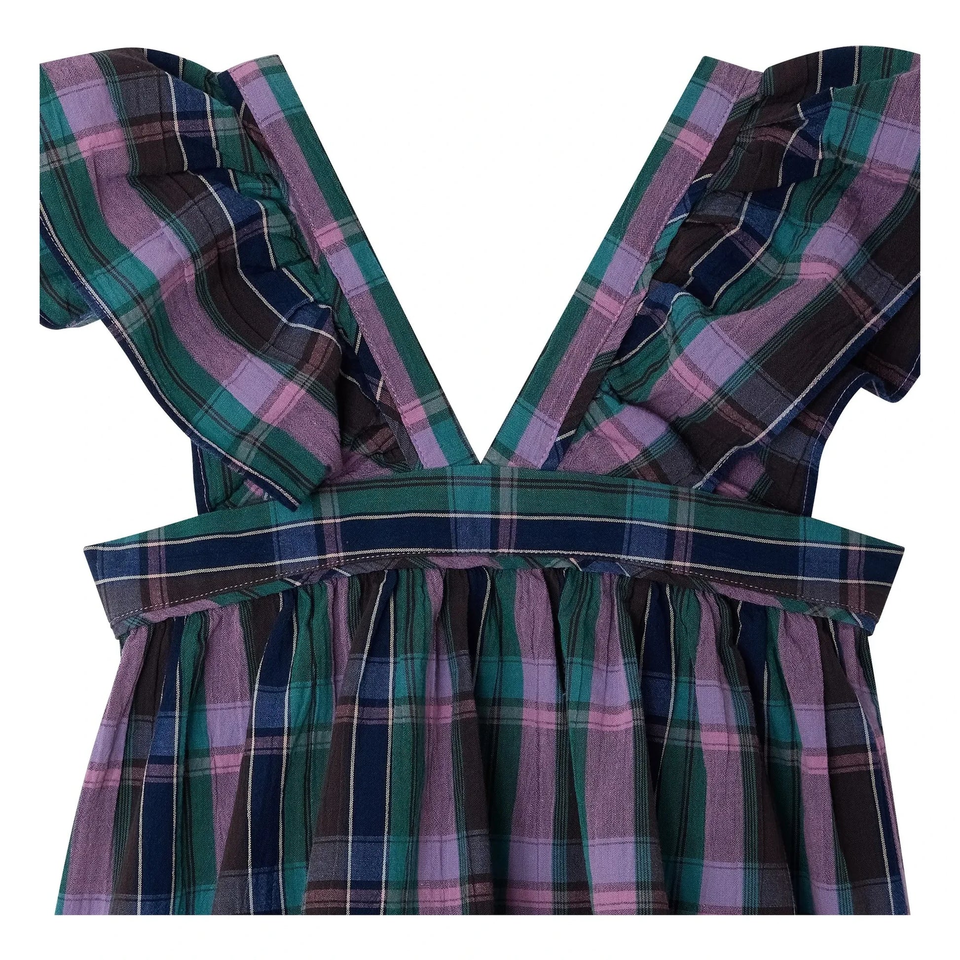 Bonpoint - Elea Carreaux Coton Bio blouse | Purple