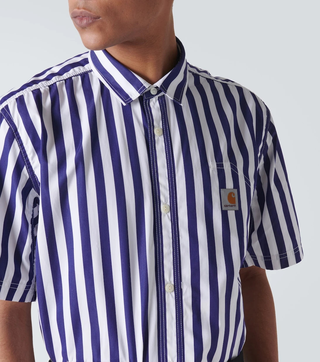 Junya Watanabe - x Carhartt striped cotton Bowling shirt
