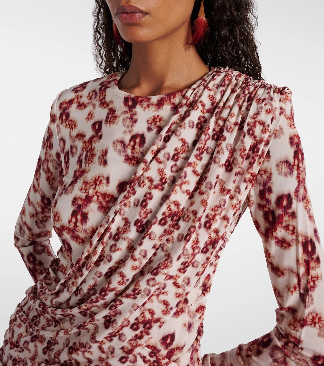 Isabel Marant - Georgia draped printed minidress