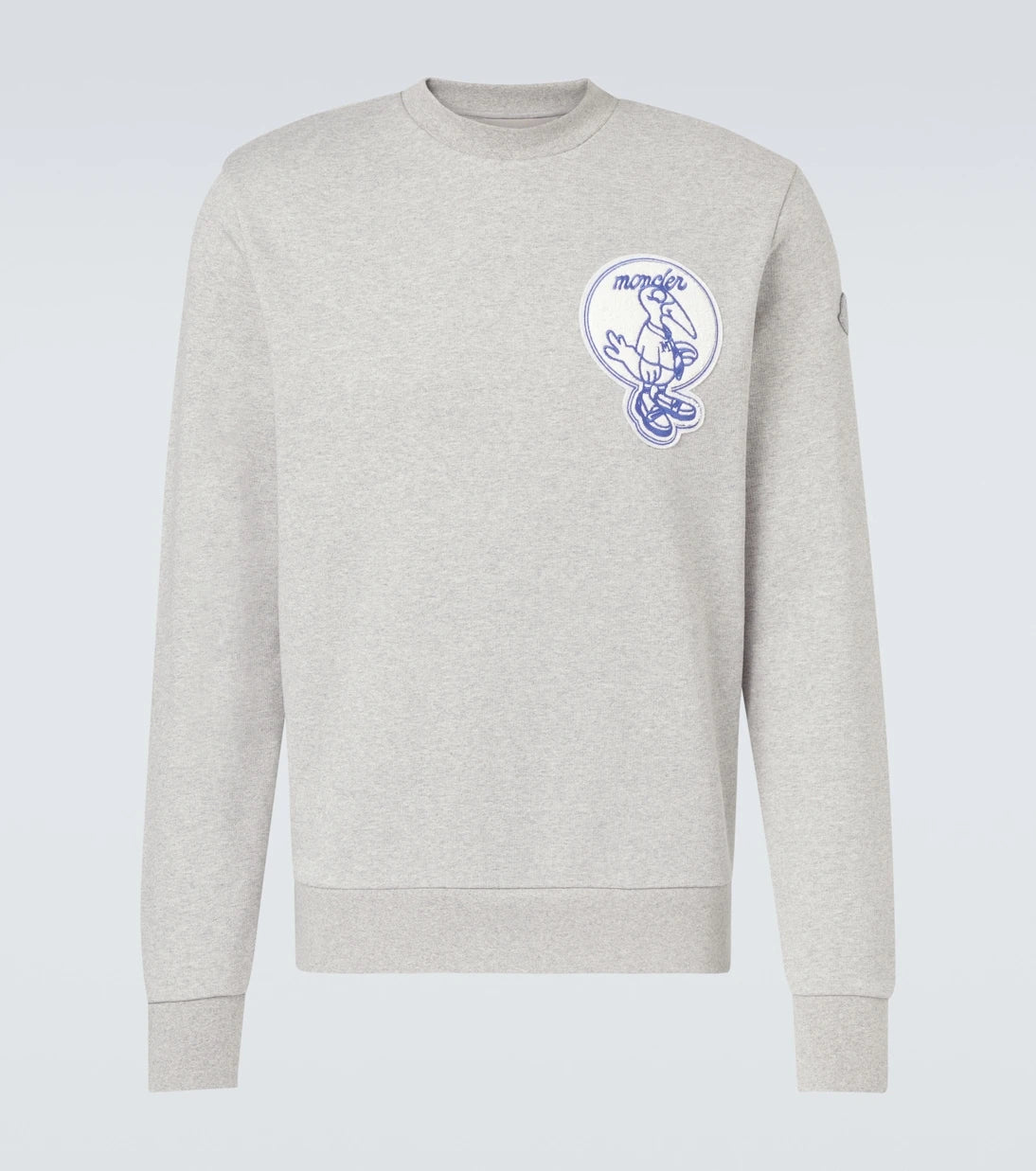 Moncler - Patch-appliqué cotton fleece sweatshirt