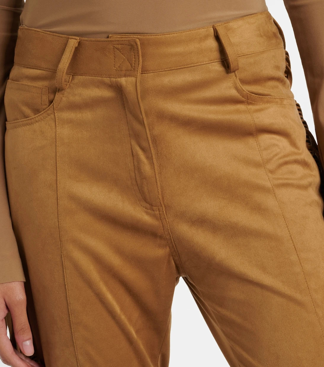 Norma Kamali - Fringed slim pants