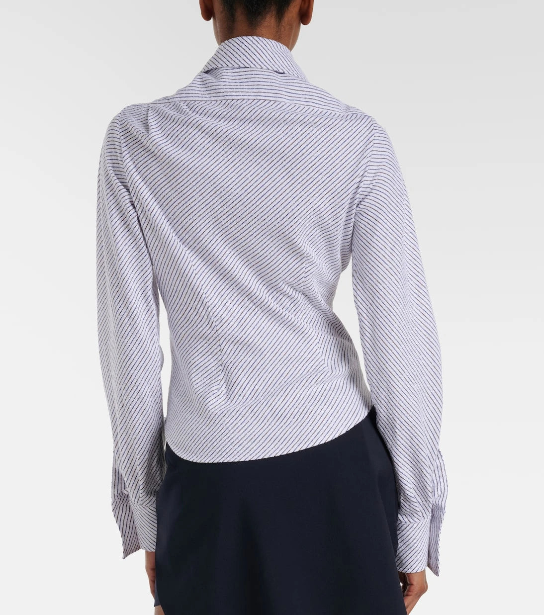 Vivienne Westwood - Striped cotton-blend poplin shirt