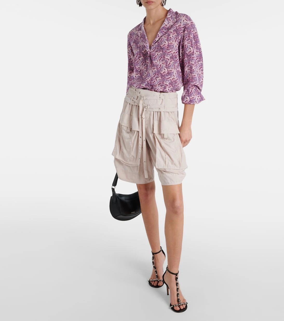Isabel Marant - Heidi belted cargo shorts