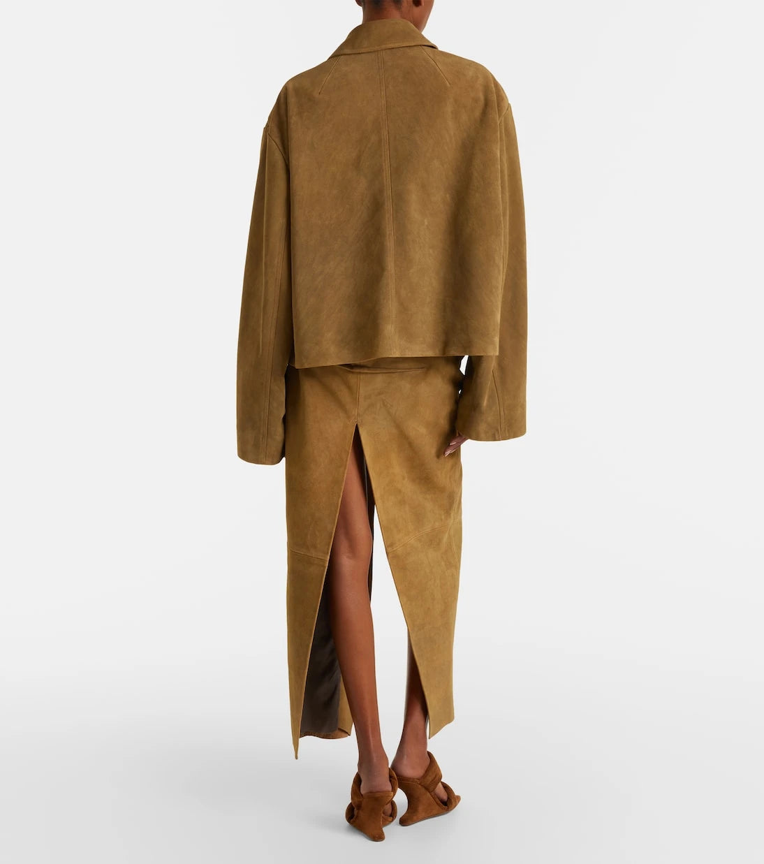 Rick Owens - Suede maxi skirt