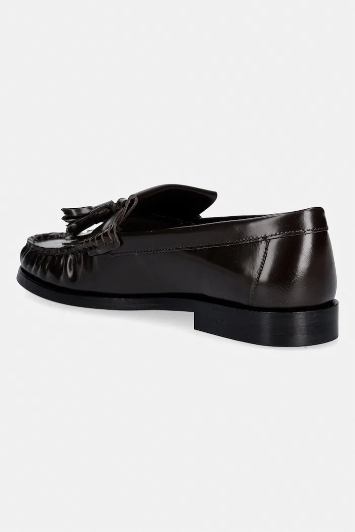 Tommy Hilfiger Kadın Deri Loafer TH LOAFER TASSEL ABRASIVATO