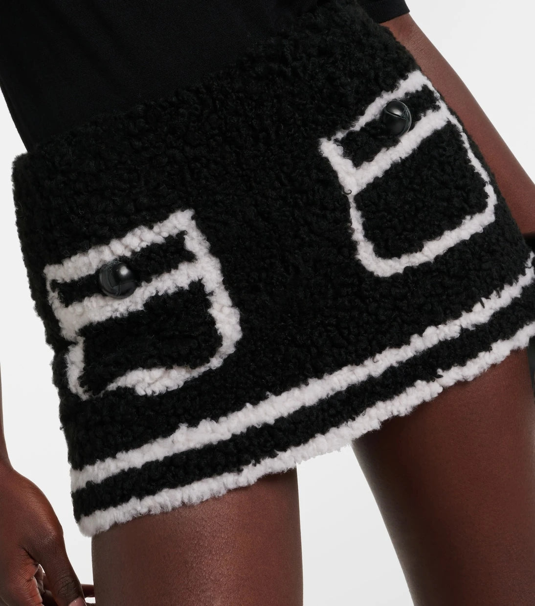 Blancha - Shearling miniskirt