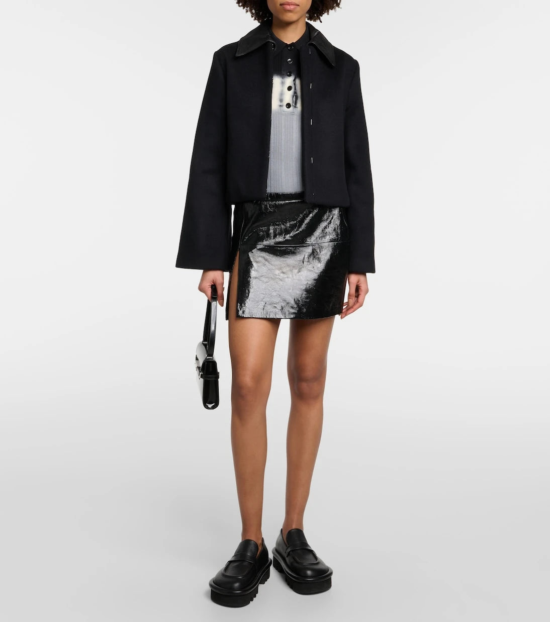 Proenza Schouler - جاكيت قصير من مزيج الصوف