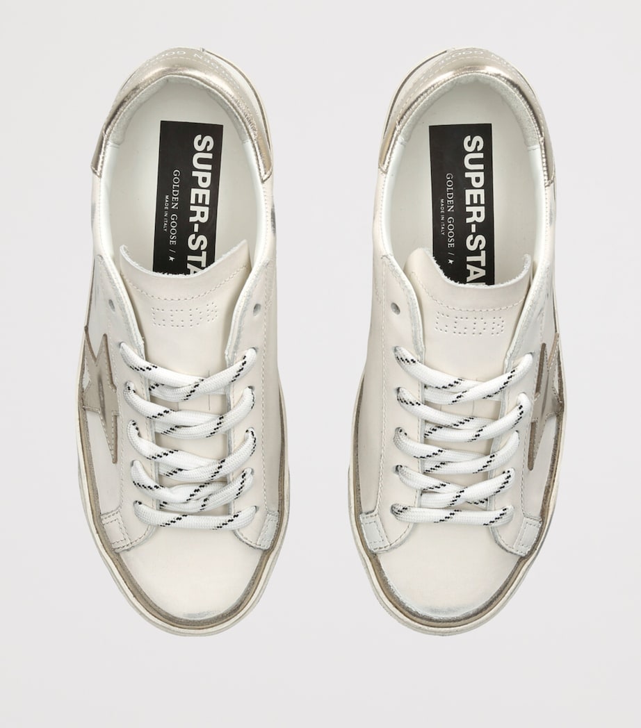White Leather Super-Star Sneakers