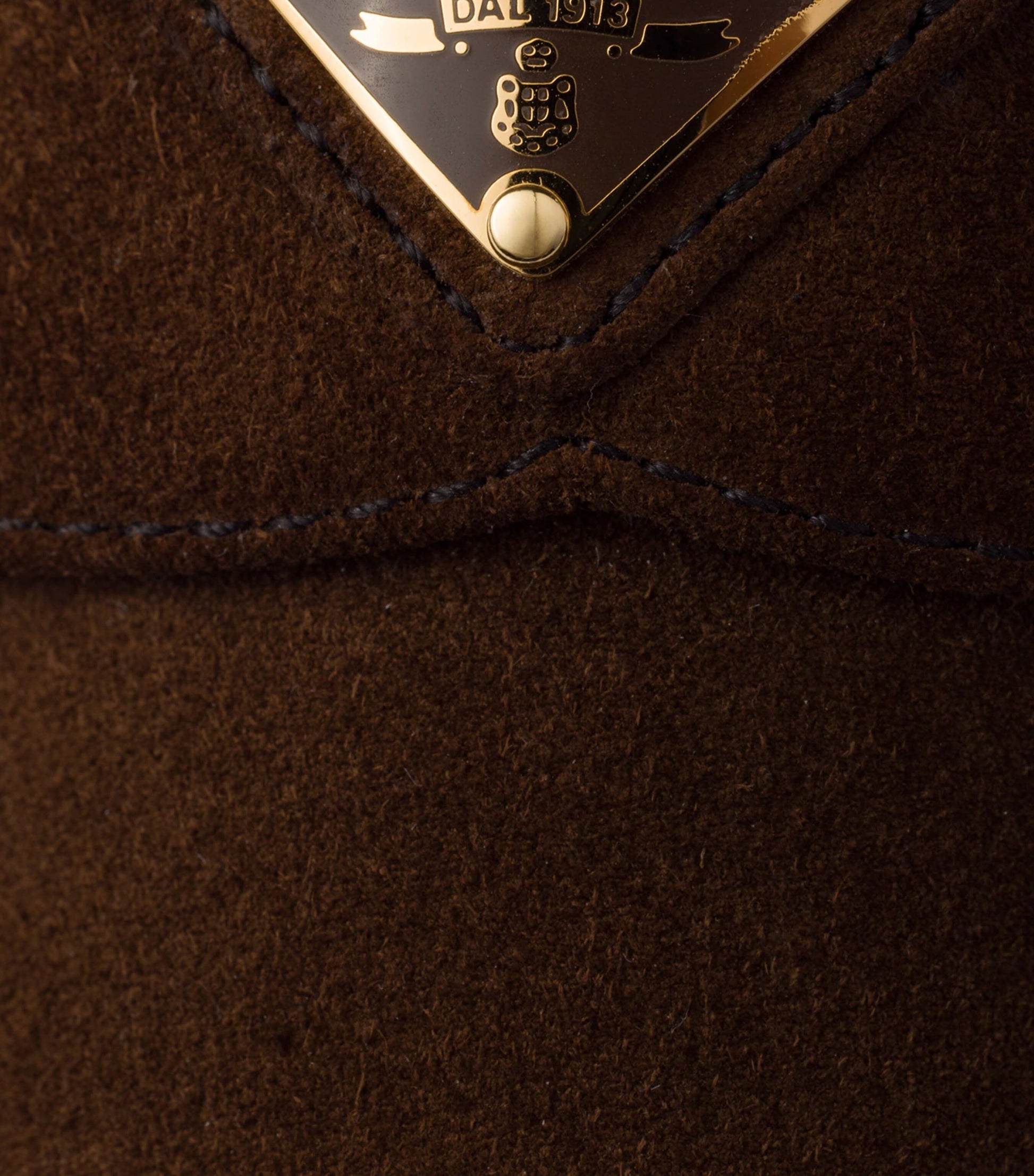 Brown Suede Triangle Mules