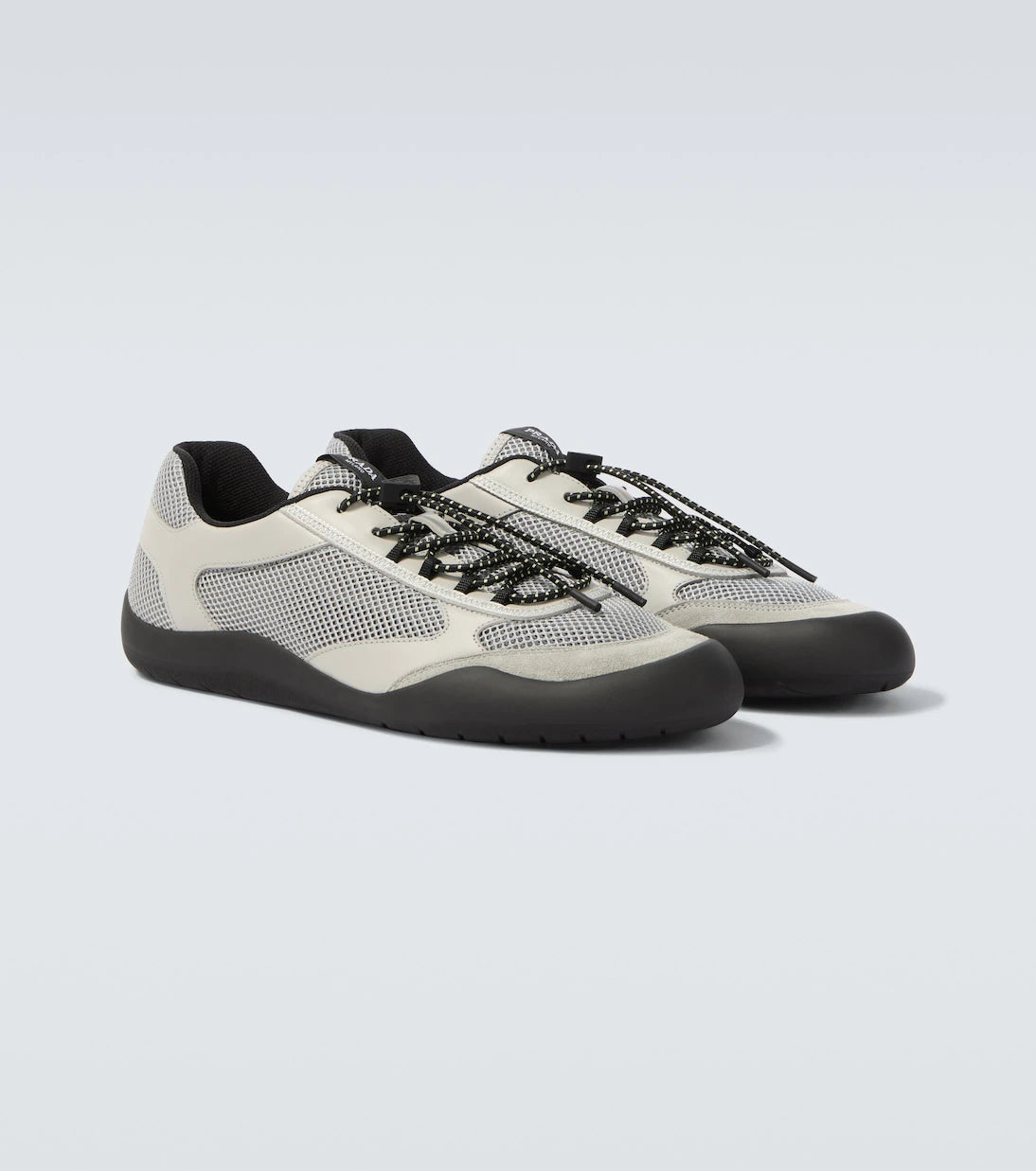 Prada - Speedrock leather-trimmed sneakers