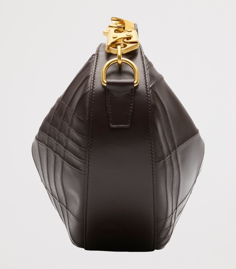 Brown Leather Knight Arc Bag