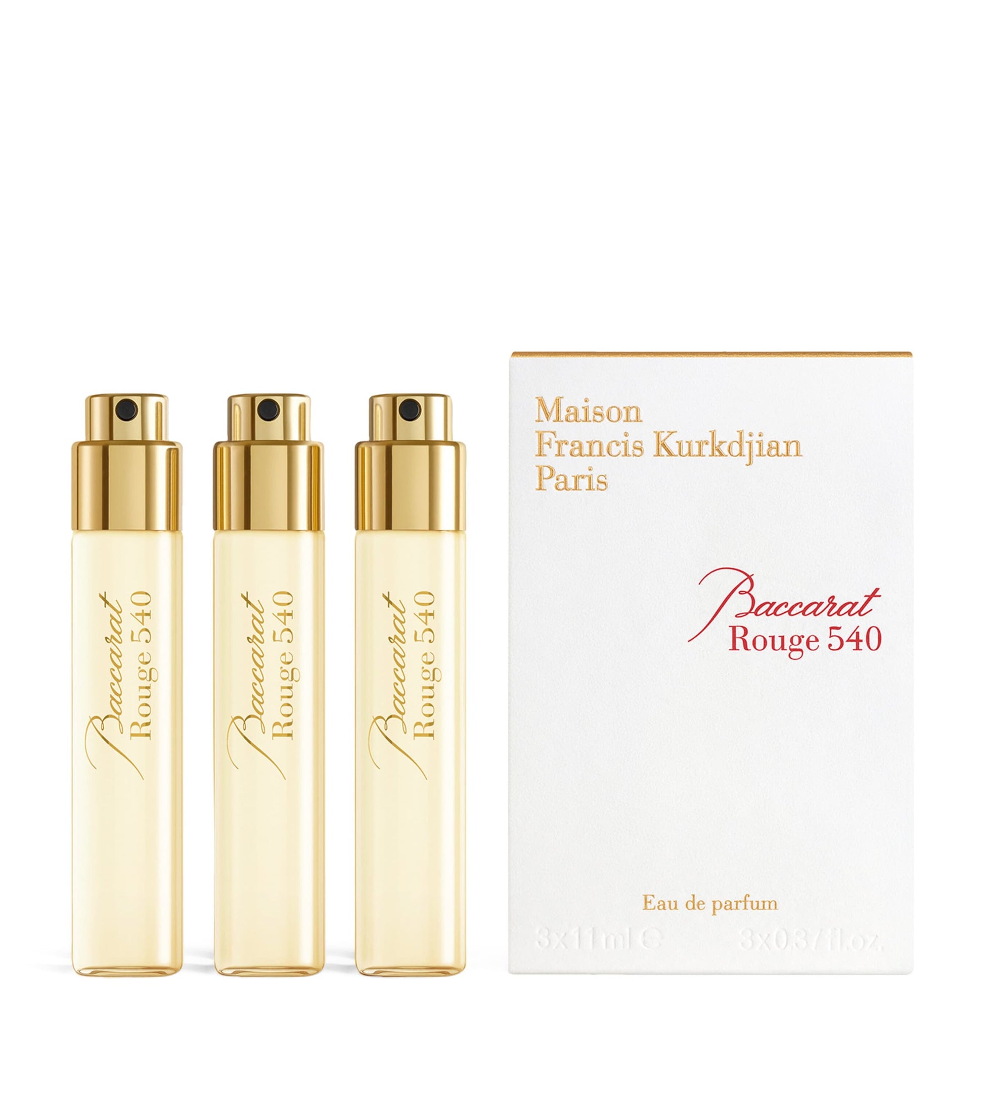 Baccarat Rouge 540 Eau de Parfum Travel Refills (3 x 11ml)