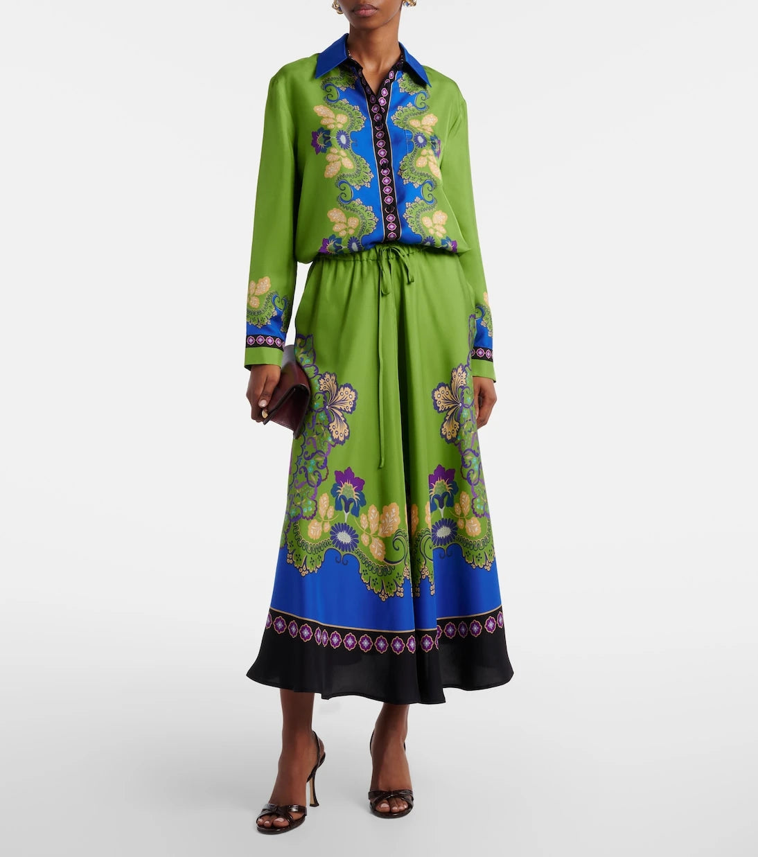 La DoubleJ - Boy printed silk shirt