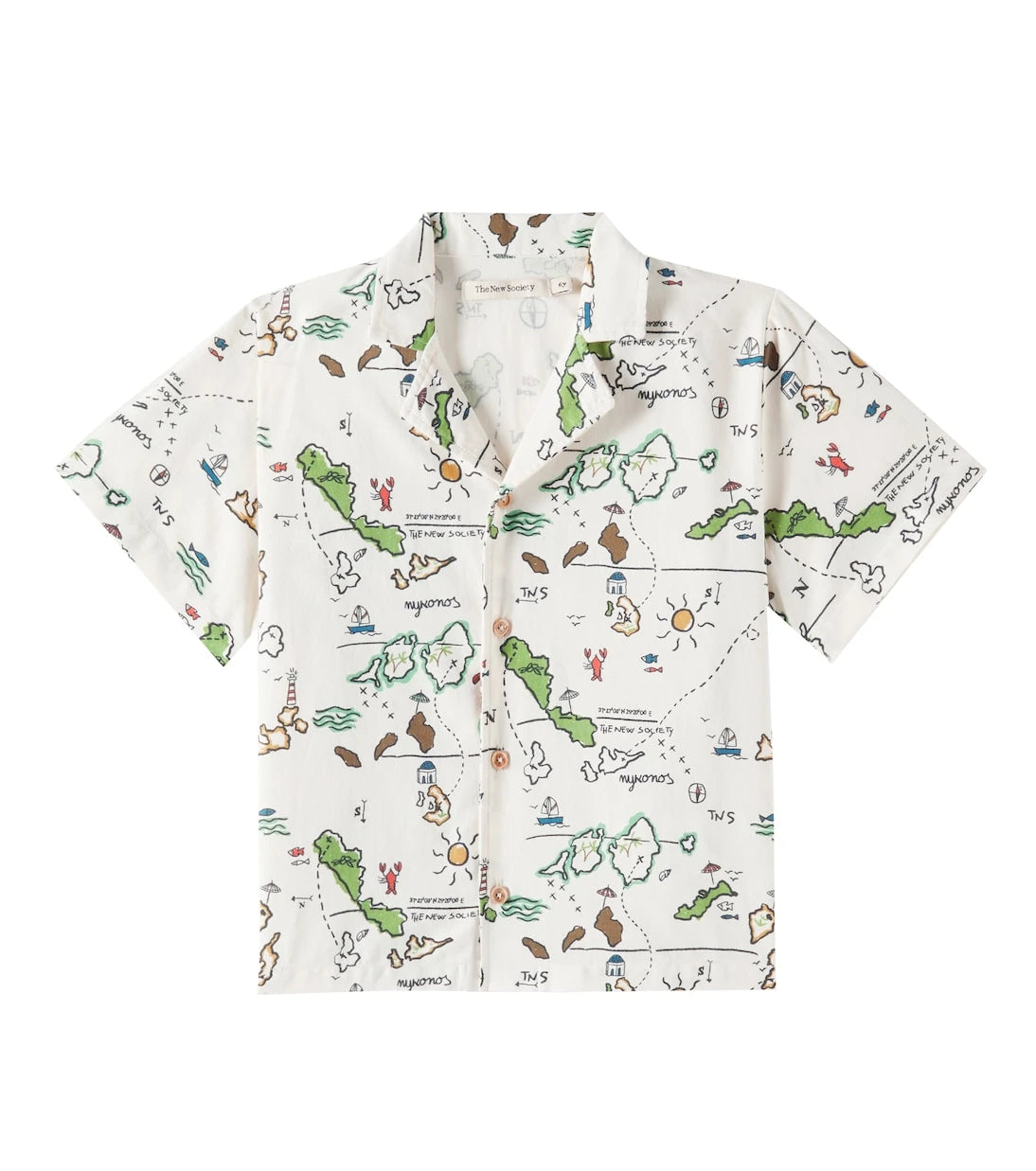 The New Society - Arkoi printed cotton shirt
