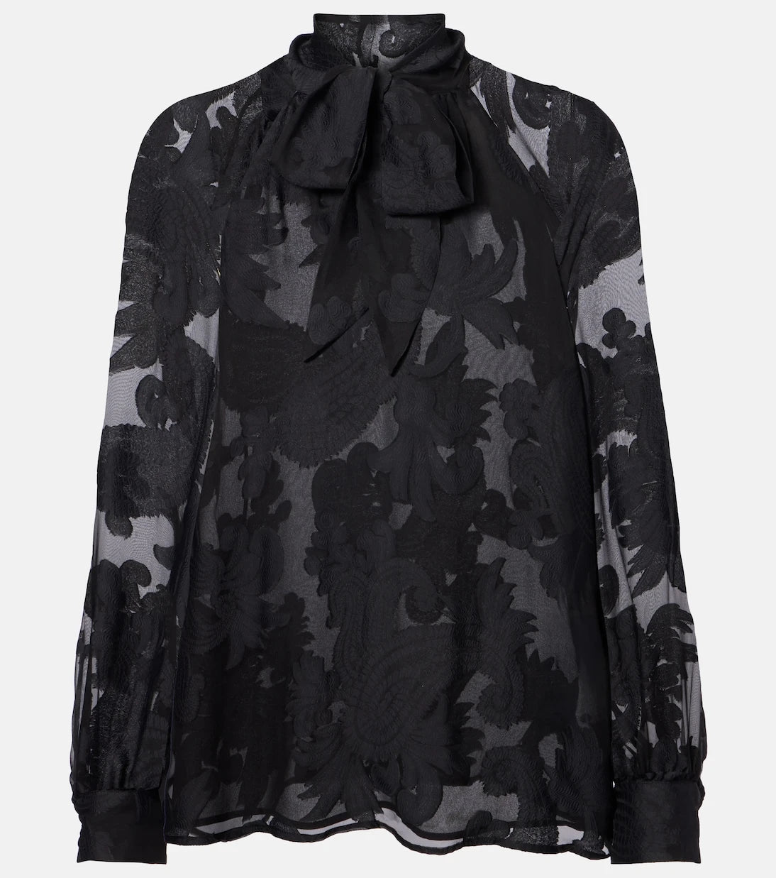 Etro - Paisley tie-neck blouse