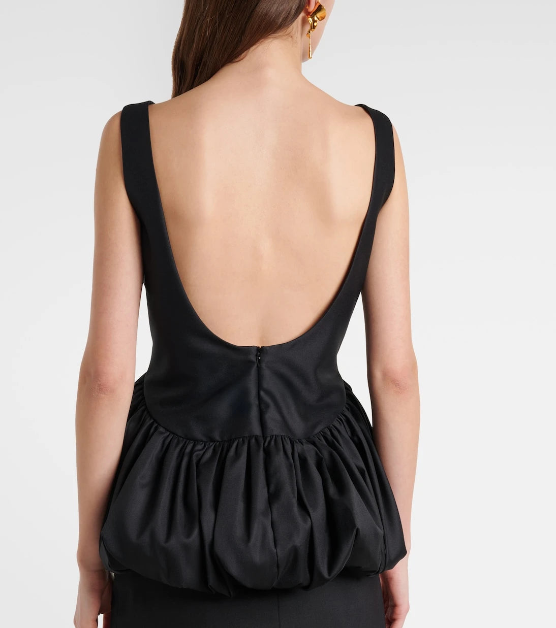Róhe - Peplum wool and silk top