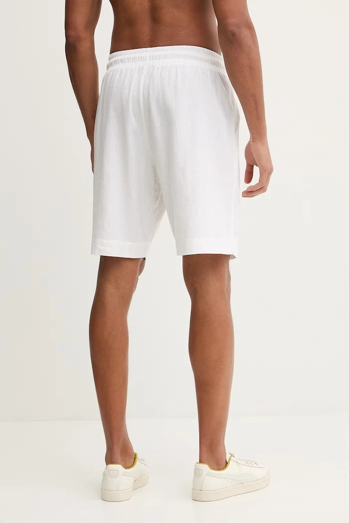 Emporio Armani Underwear Keten Kısa Pantolon