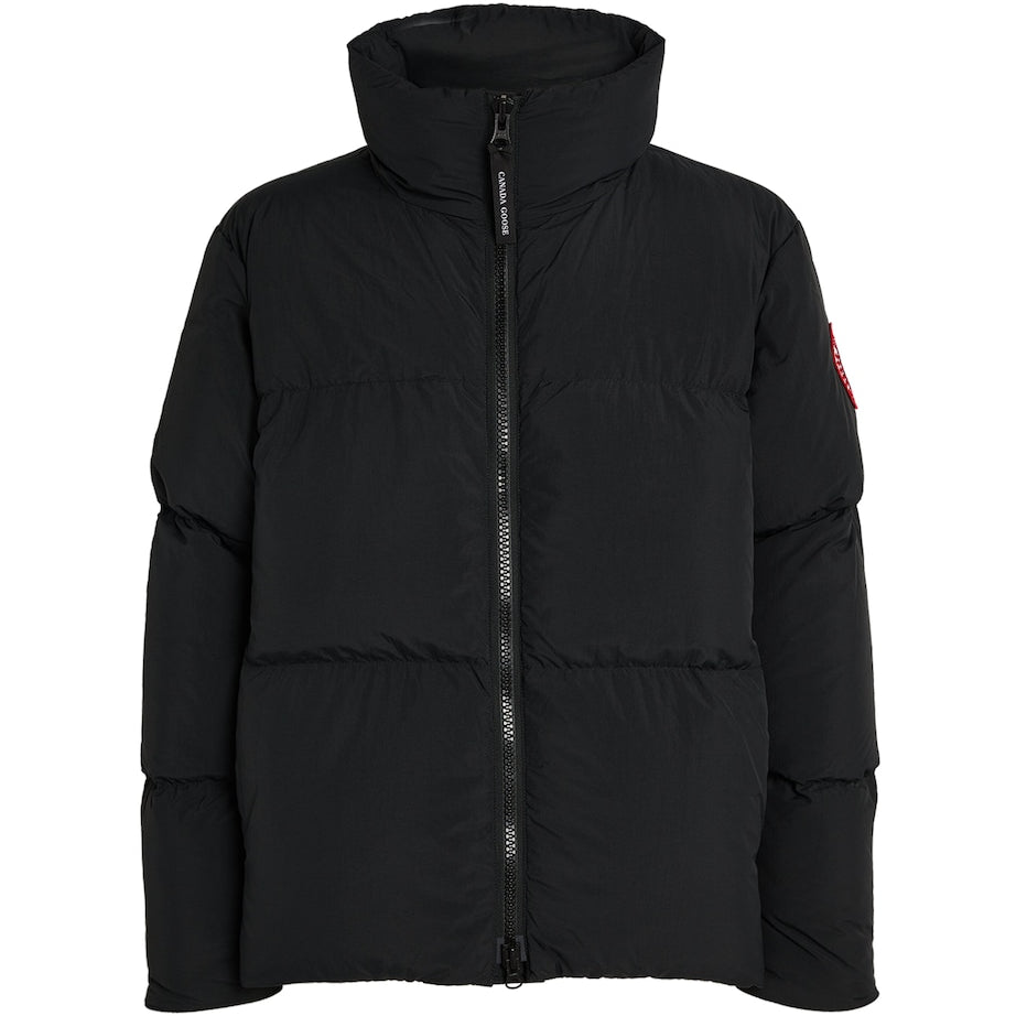 Black Lawrence Puffer Jacket
