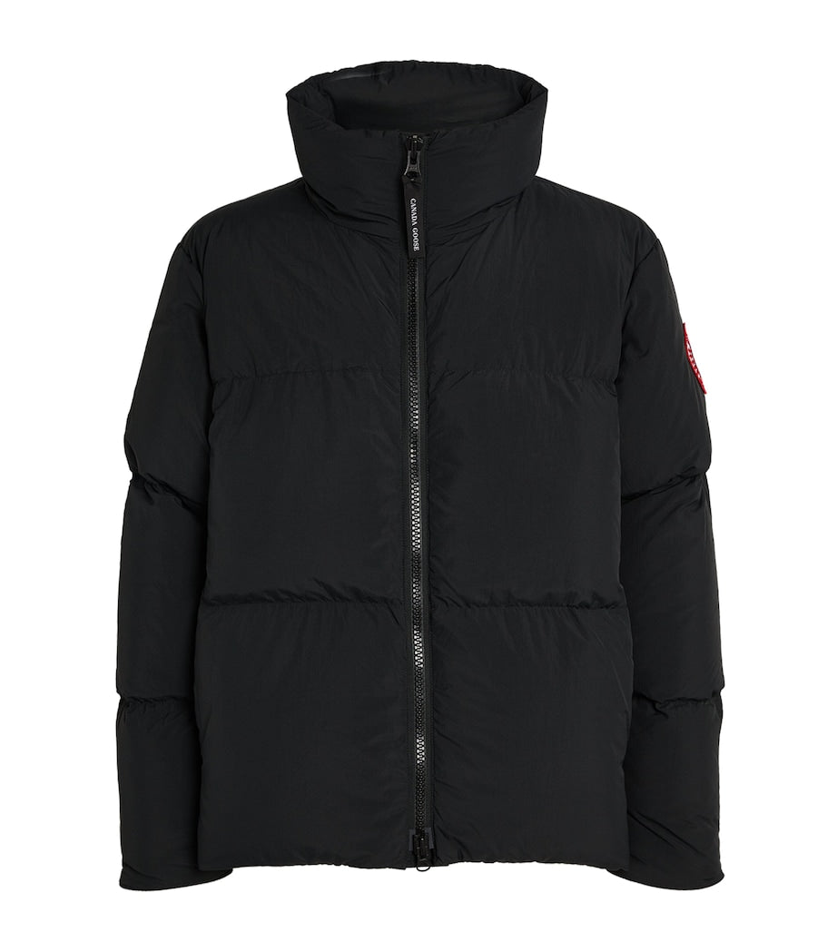 Black Lawrence Puffer Jacket