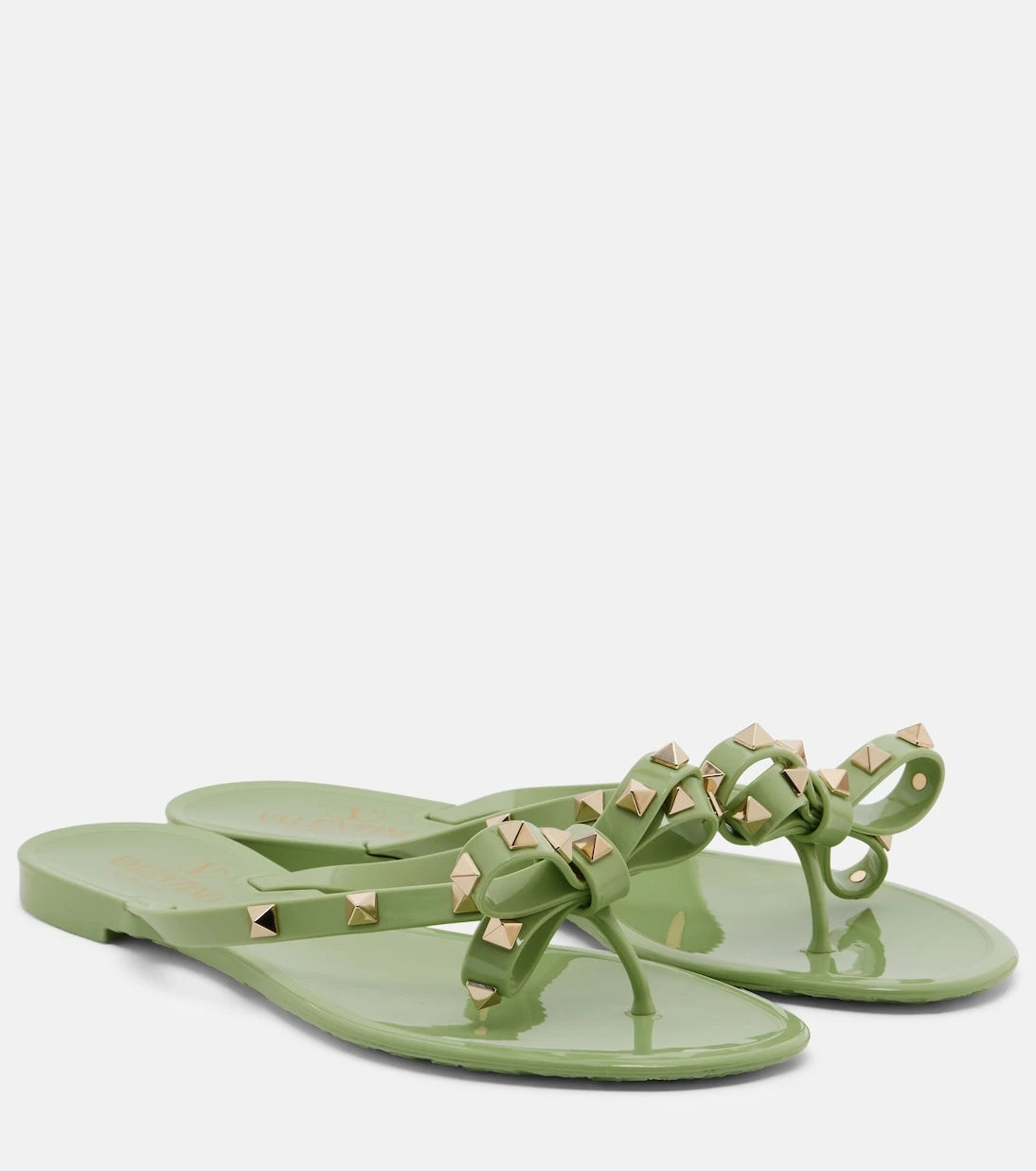 Valentino Garavani - Rockstud PVC thong sandals