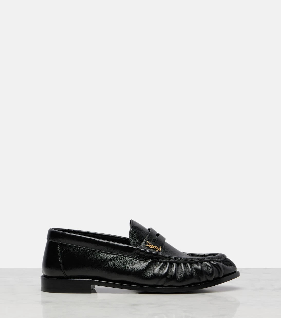 Saint Laurent - Leather penny loafers
