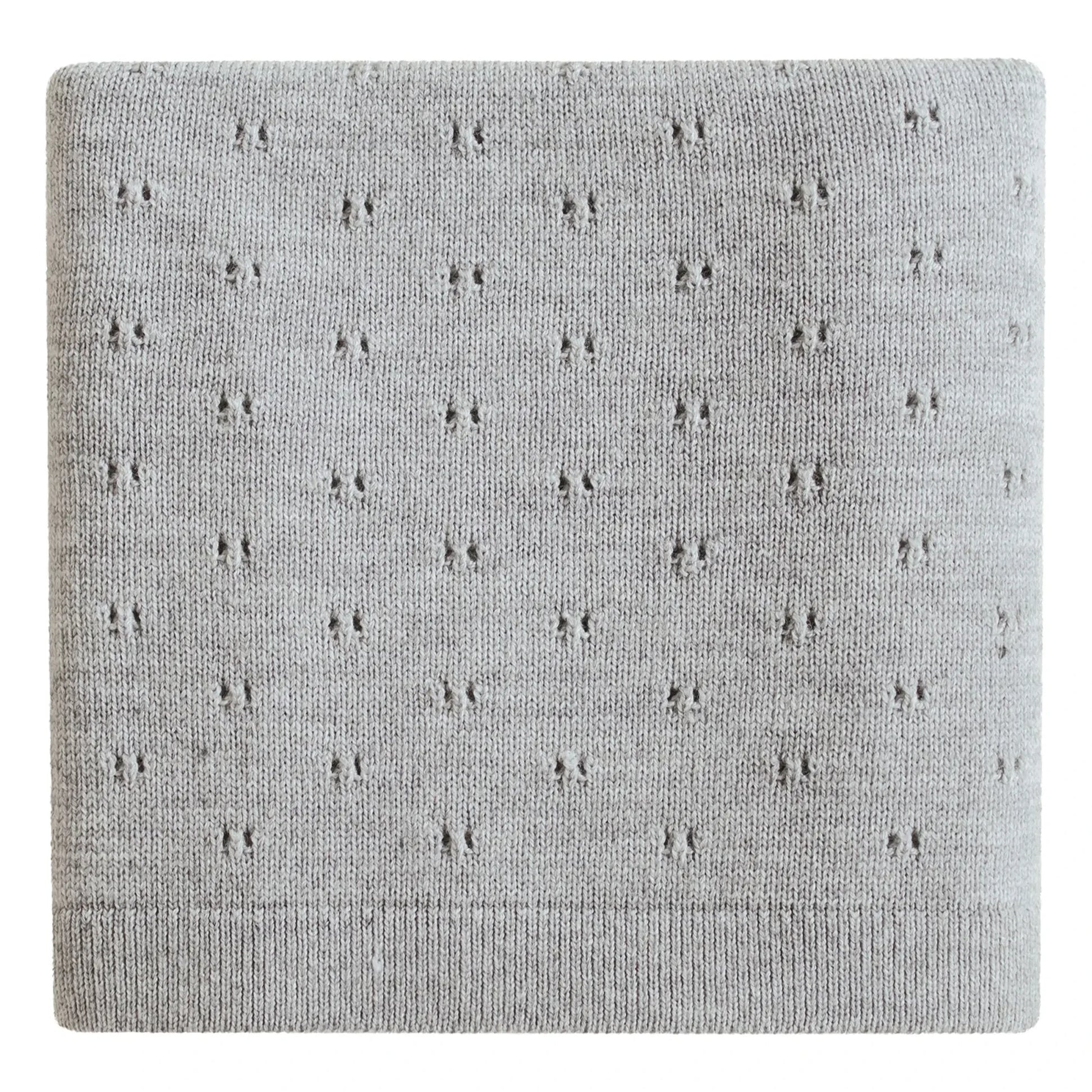 Hvid - Bibi Merino Wool Blanket | Grey